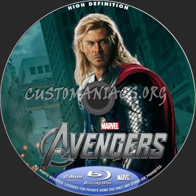 The Avengers blu-ray label