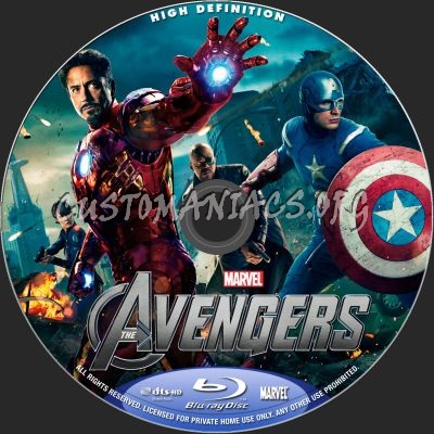 The Avengers blu-ray label