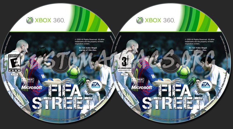 Fifa Street dvd label