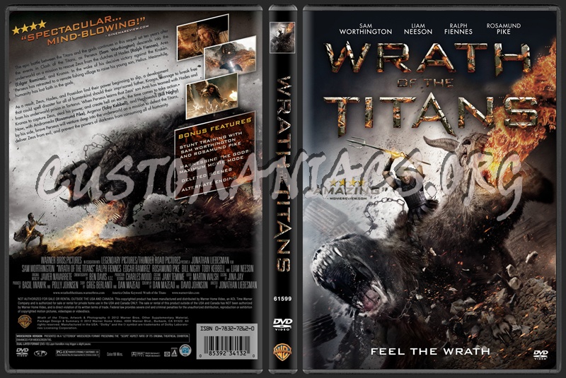 Wrath Of The Titans dvd cover