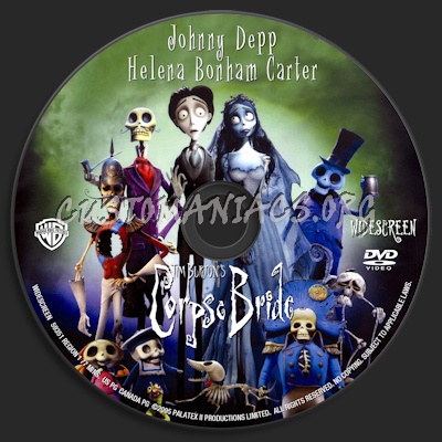 Corpse Bride dvd label