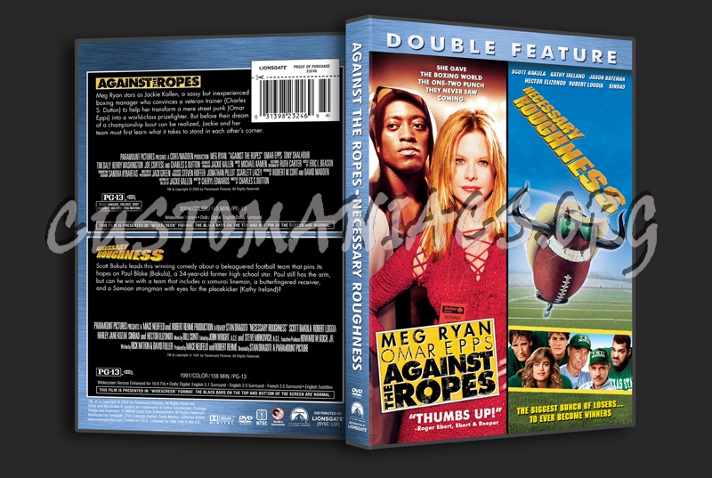 Against the Ropes / Necessary Roughness dvd cover