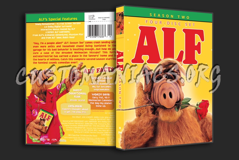 Alf Season 2 dvd cover