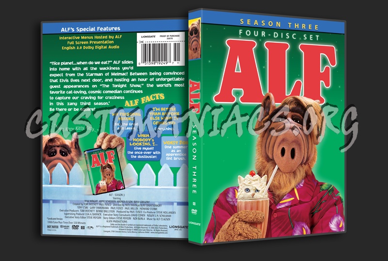 Alf Season 3 dvd cover