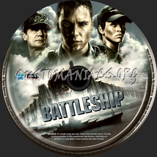 Battleship (2012) dvd label