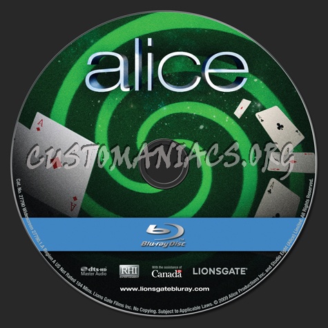 Alice blu-ray label