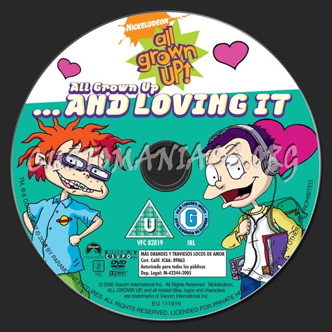 All Grown Up!...... and Loving it dvd label