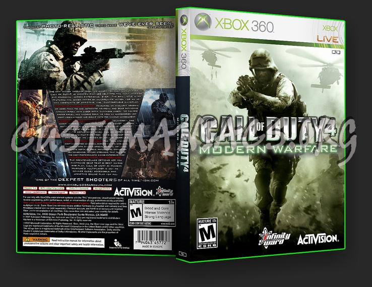 Call Of Duty 4 dvd cover