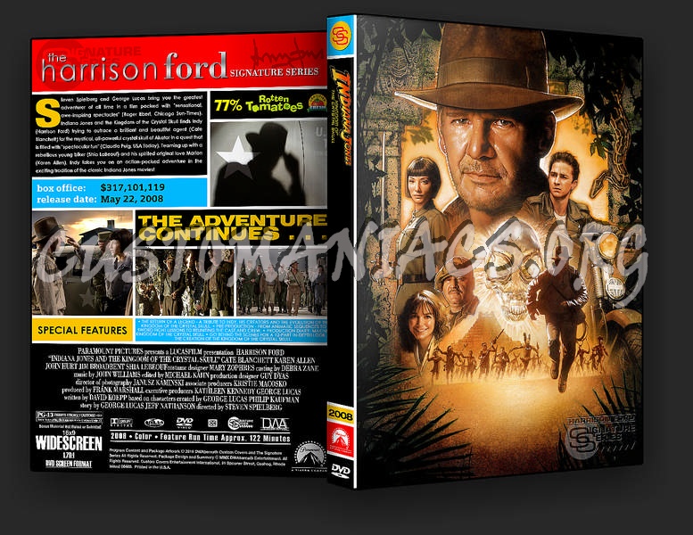 Indiana Jones and the Kingdom of the Crystal Skull dvd cover