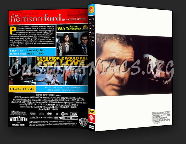 Presumed Innocent dvd cover