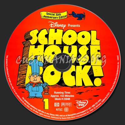 School House Rock dvd label