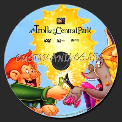 A Troll In Central Park dvd label