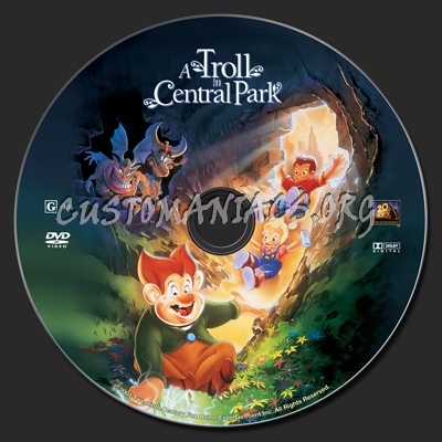 A Troll In Central Park dvd label