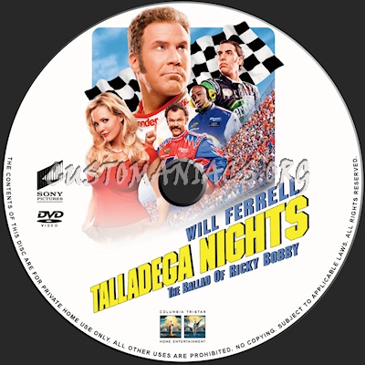 Talladega Nights dvd label