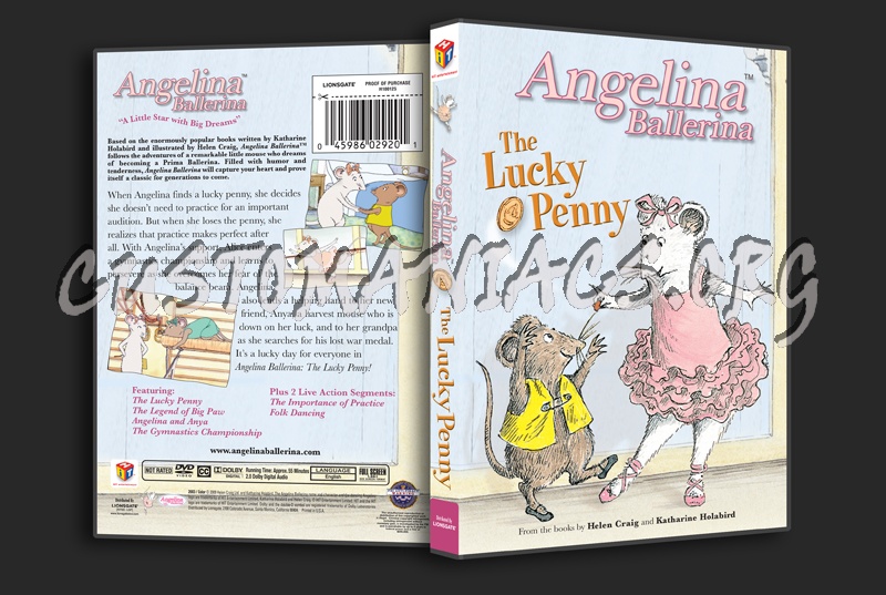 Angelina Ballerina: The Lucky Penny dvd cover