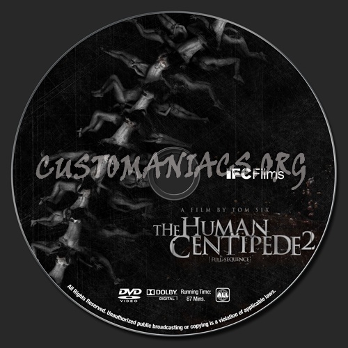 The Human Centipede 2 - Full Sequence dvd label
