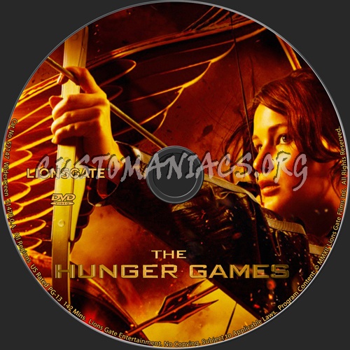The Hunger Games dvd label