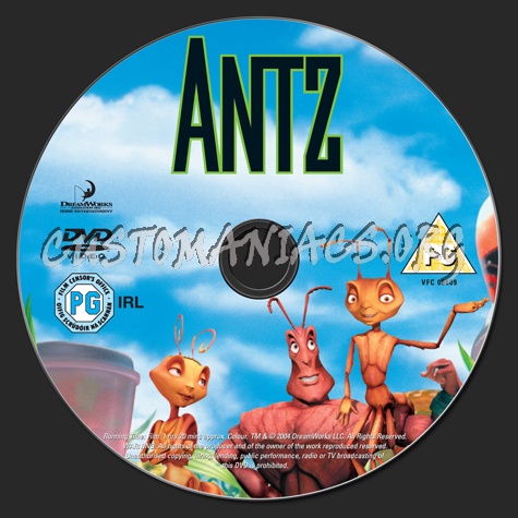 Antz dvd label