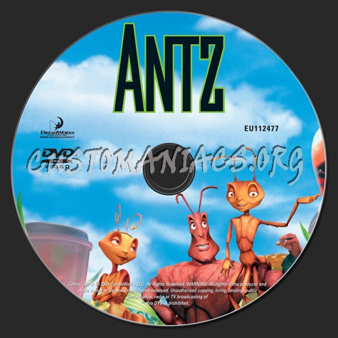 Antz dvd label