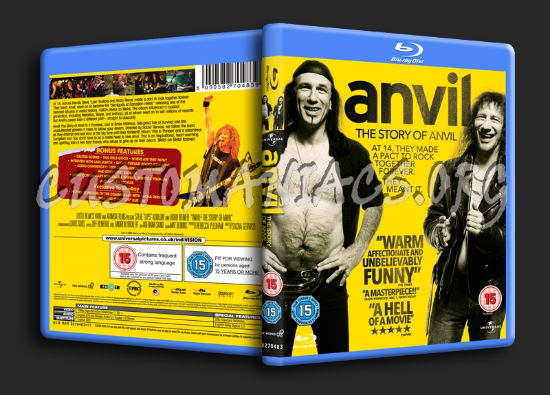 Anvil: The Story of Anvil blu-ray cover