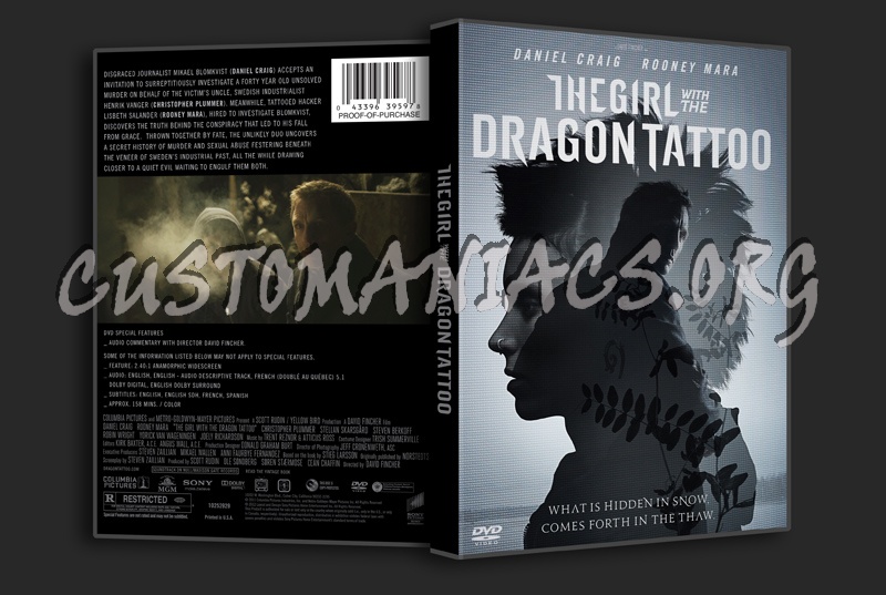 The Girl With The Dragon Tattoo (2011) dvd cover