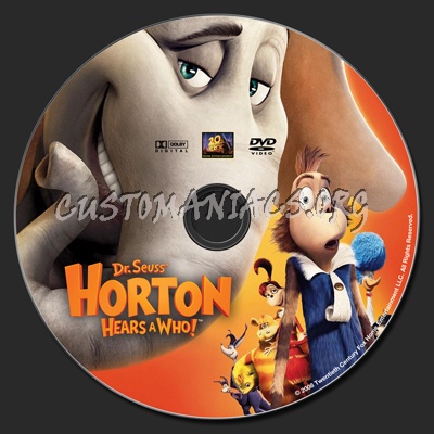 Horton Hears A Who dvd label