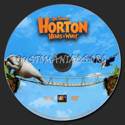 Horton Hears A Who dvd label