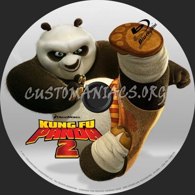 Kung Fu Panda 2 blu-ray label