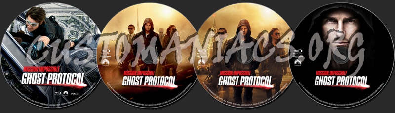 Mission Impossible:  Ghost Protocol blu-ray label