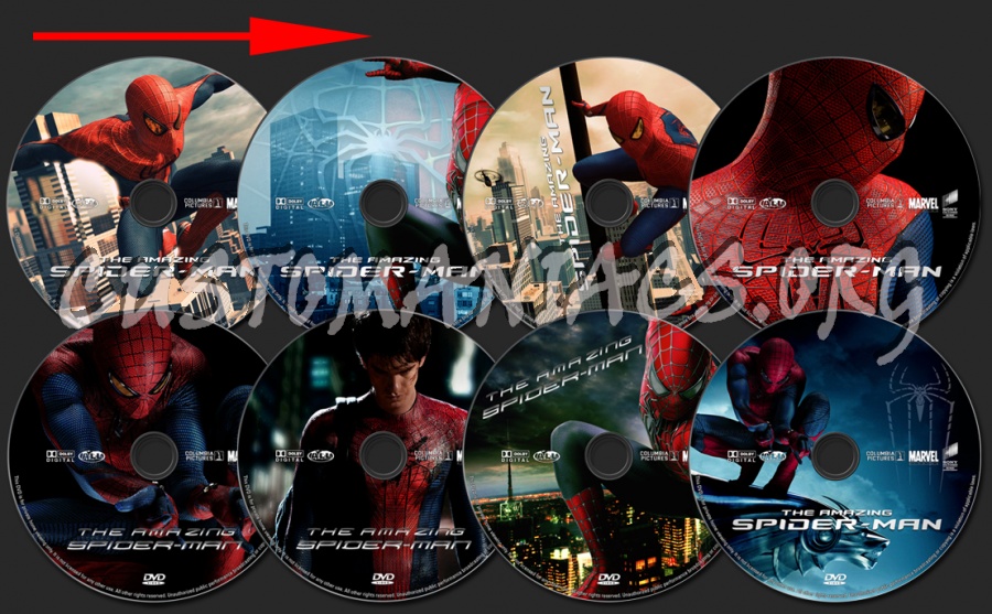 The Amazing Spider-Man dvd label