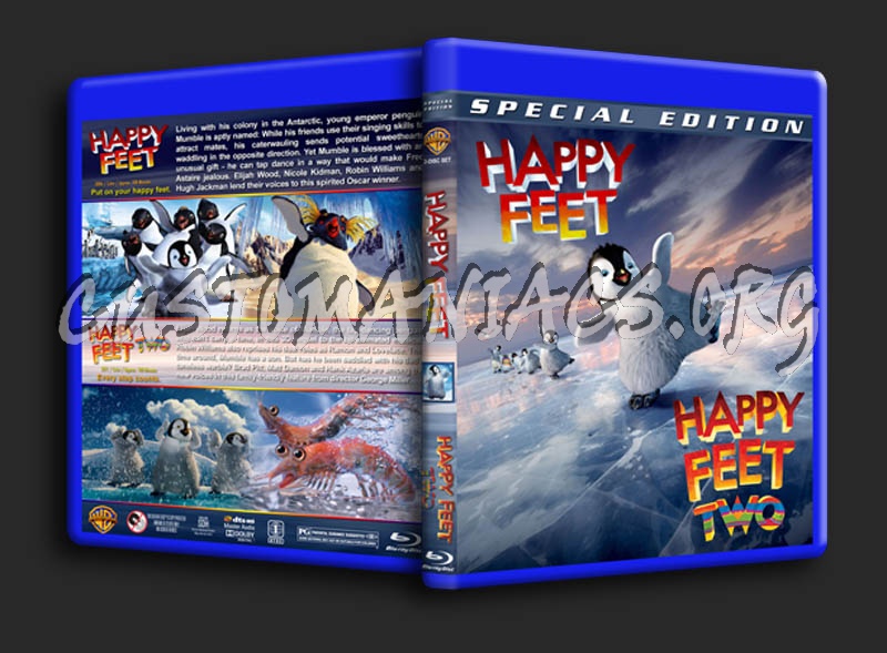 Happy Feet Double Feature blu-ray cover