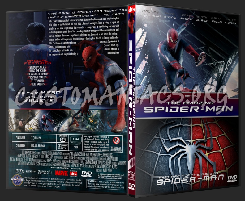 The Amazing Spider-man dvd cover