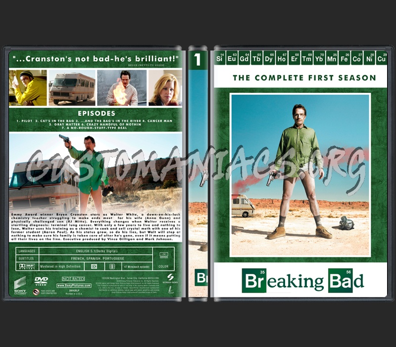 Breaking Bad Seasons 1-4 dvd cover