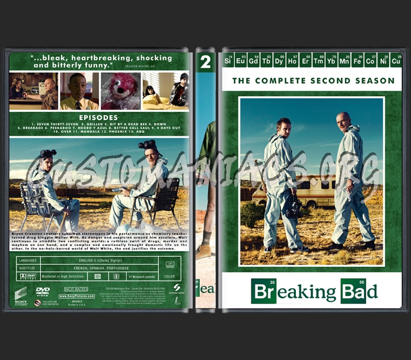 Breaking Bad Seasons 1-4 dvd cover