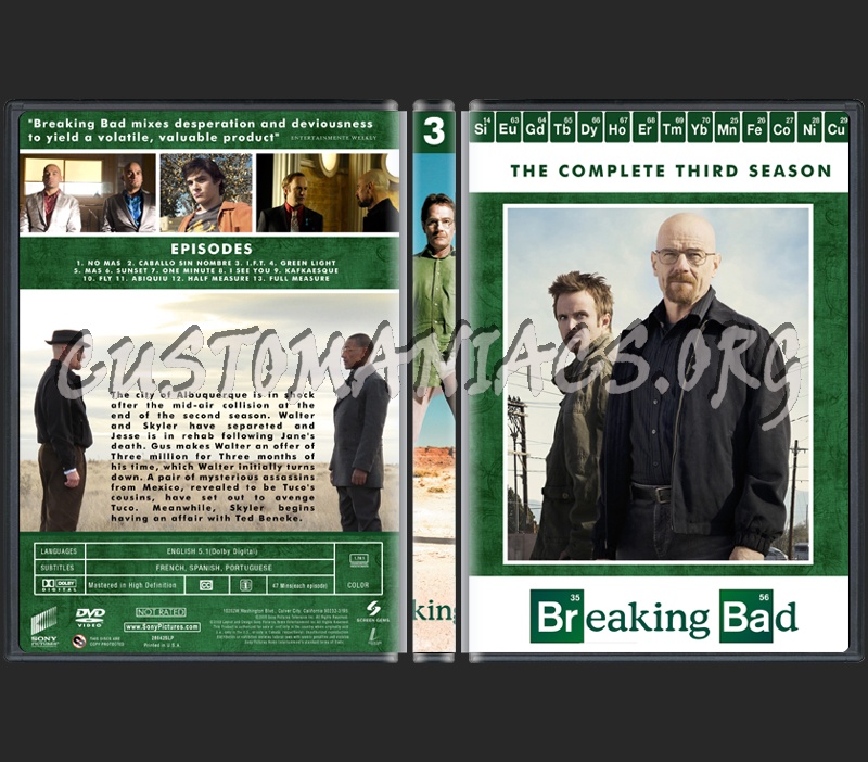 Breaking Bad Seasons 1-4 dvd cover
