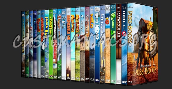 The Animation Collection ( Pixar, Disney, 20th Century Fox, DreamWorks,  Paramount) dvd cover - DVD Covers & Labels by Customaniacs, id: 163827 free  download highres dvd cover