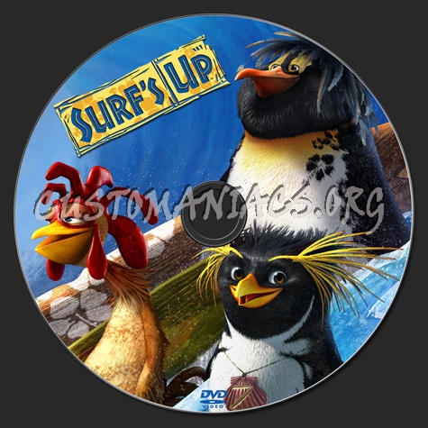 Surf's up dvd label