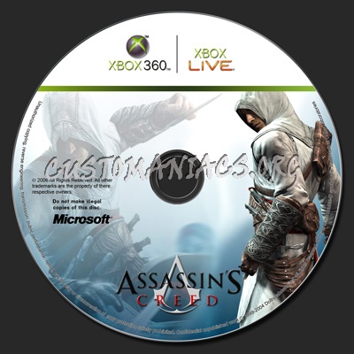 Assassin's Creed dvd label