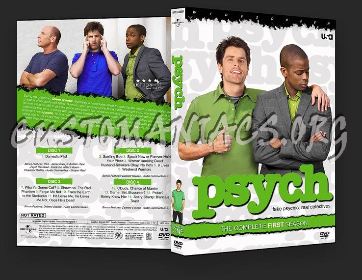Psych Season One dvd cover