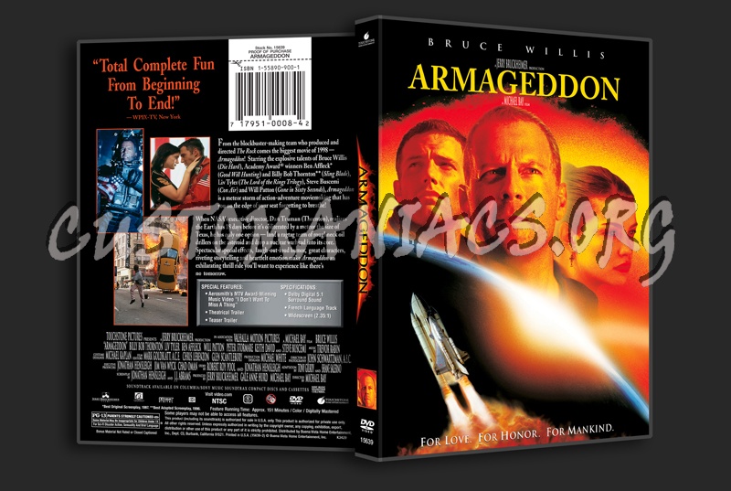 Armageddon dvd cover