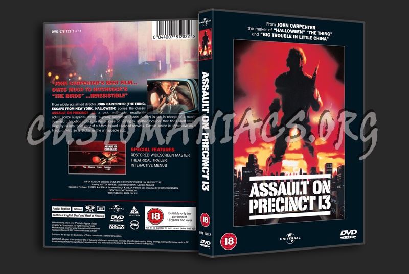 Assault on Precinct 13 (1976) dvd cover