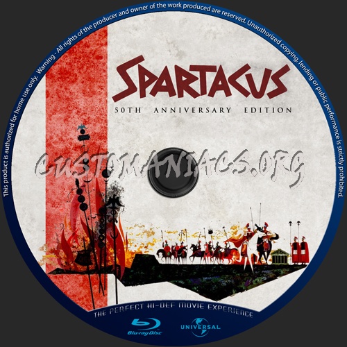 Spartacus blu-ray label