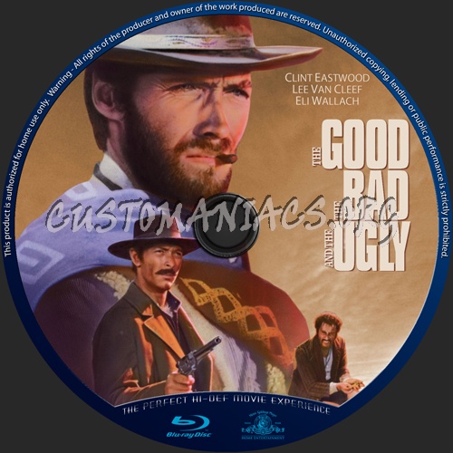The Good, the Bad and the Ugly blu-ray label
