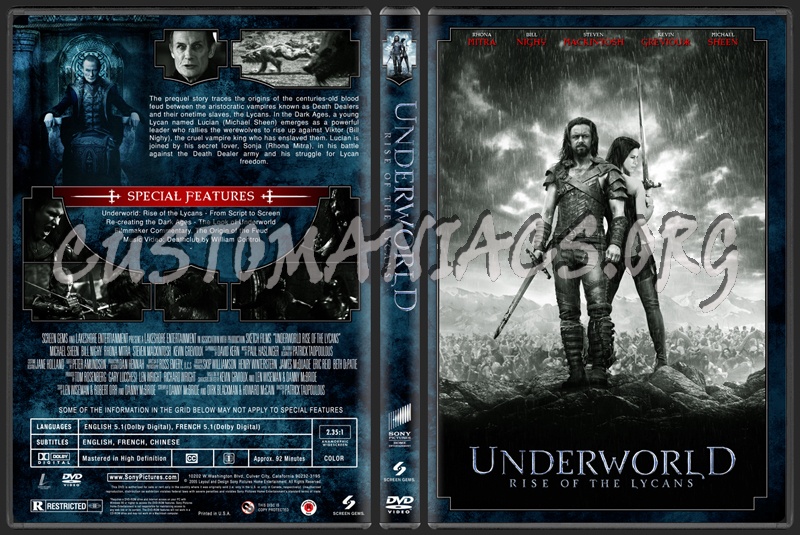 Underworld Rise Of The Lycans dvd cover