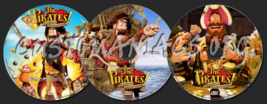 The Pirates! In an Adventure with Scientists (aka Band of Misfits) dvd label