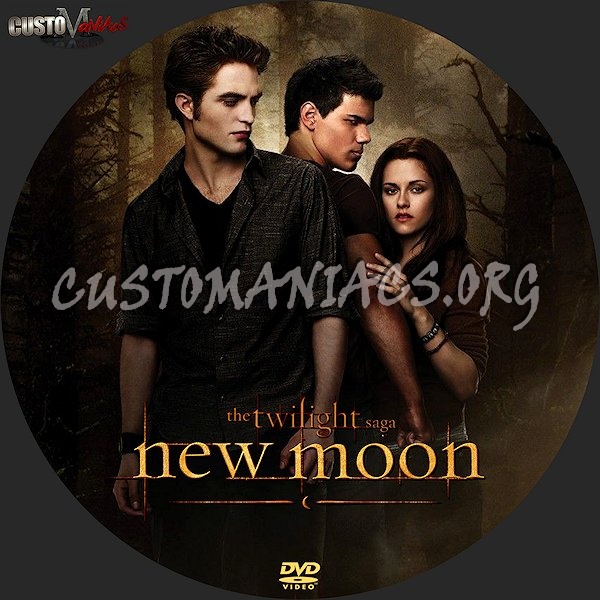 Twilight - New Moon dvd label