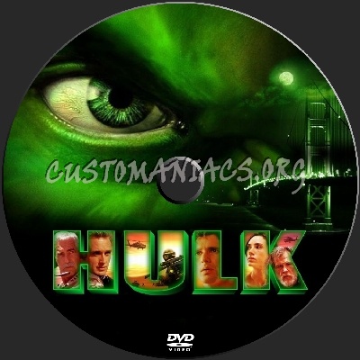 Hulk dvd label