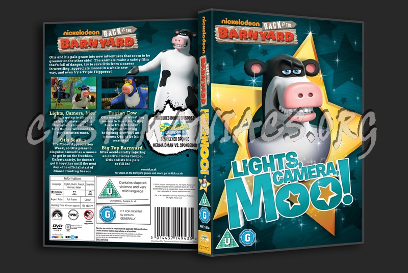 Back at the Barnyard: Lights, Camera, Moo! dvd cover