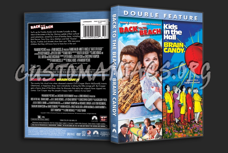Back to the Beach / Brain Candy dvd cover
