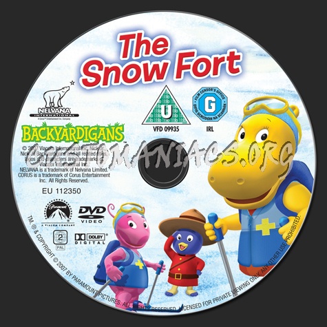 Backyardigans: The Snow Fort dvd label